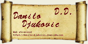 Danilo Đuković vizit kartica